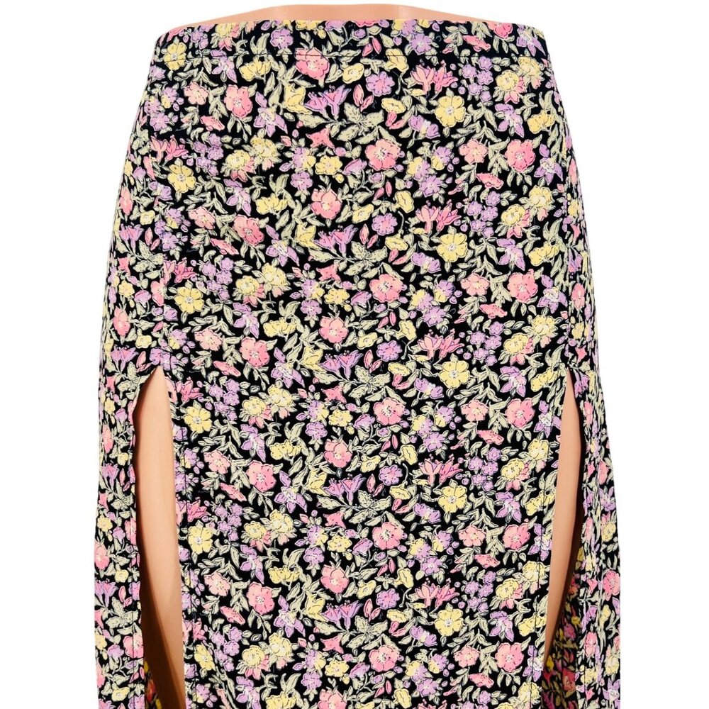 Brandy Melville Floral Double Slit Maxi Skirt | John Galt Boho Cottagecore Fairy - Picture 4 of 16